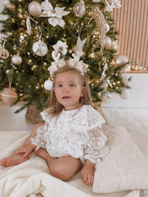 Serre tête biche rose poudre