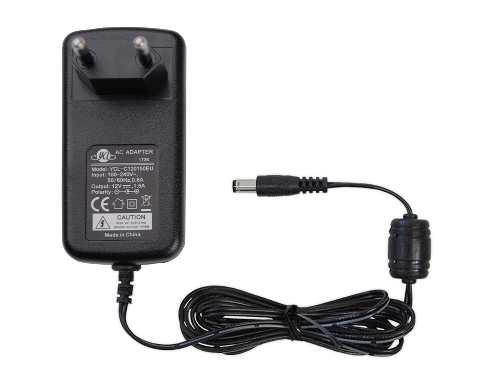 Helixson 12V, 1.5 Amp Power Adopter | Pro Series | 3 Year Warranty