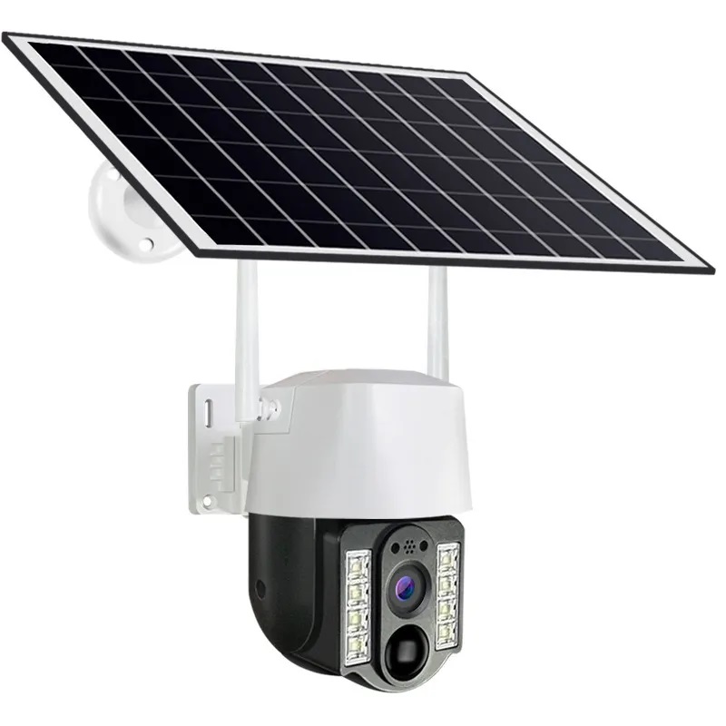 Helixson Night Vision 3MP Solar Battery Powered Camera 4G Sim Card Wireless Security PTZ WiFi IP CCTV Outdoor Solar Cameras - Premium Series
