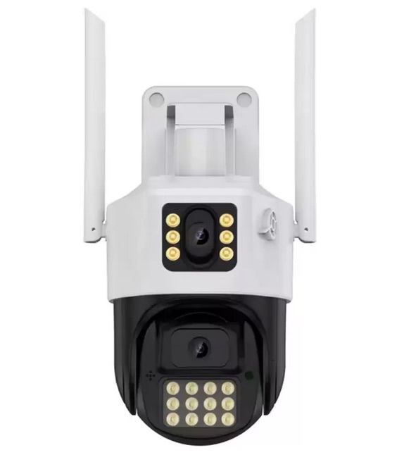 Helixson 4G Wifi PTZ Camera Outdoor 4MP Dual Lens Dual Screen AI Auto Tracking 2 Way Audio 360 Night Vision IP CCTV Network Security Camera o-kam Pro  - Premium Series