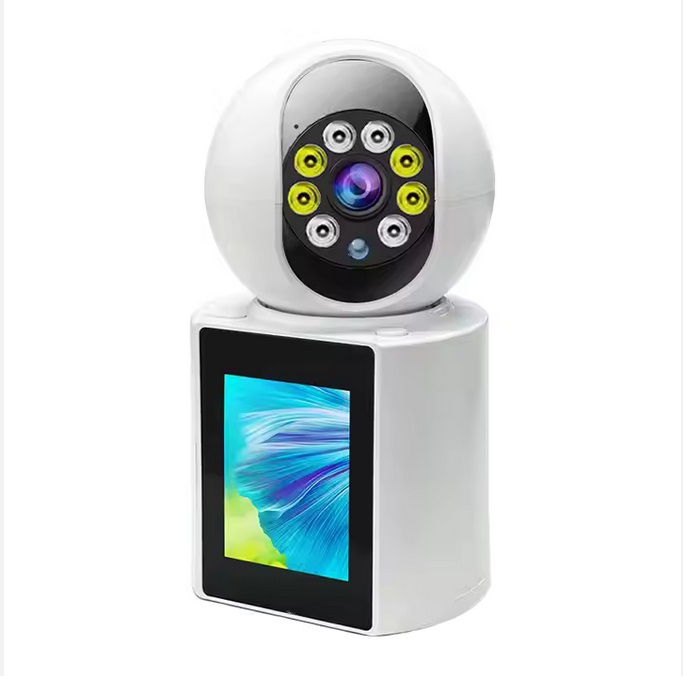 Helixson Home Surveillance Security Camera FHD 1080P WIFI PTZ Camera With IP Screen One Click Video Call Camera Mobile tracking V380 Pro  - Premium Series