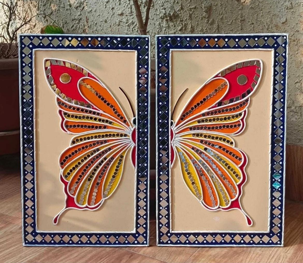 Decorative Mandala butterfly Wall Art