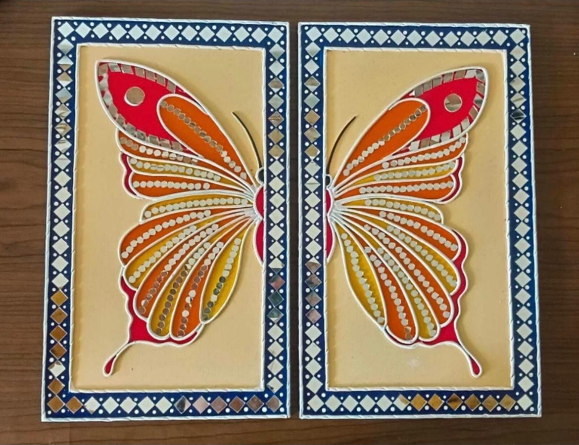 Decorative Mandala butterfly Wall Art