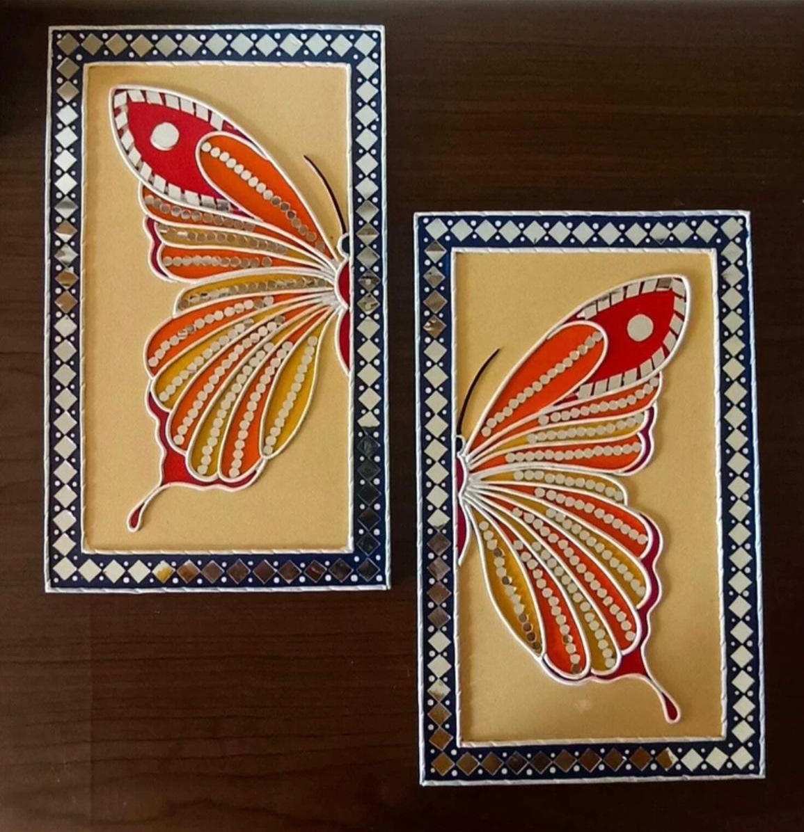 Decorative Mandala butterfly Wall Art