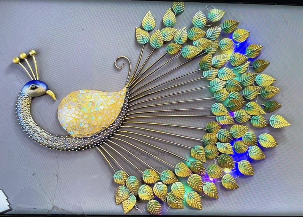 Decorative Metal Peacock Wall Art