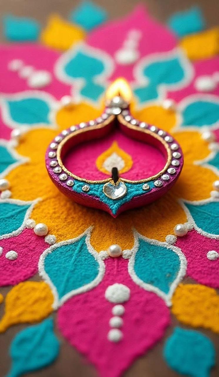 Decorative Diya Oil Lamp