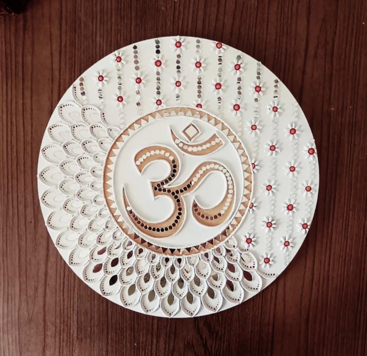 Decorative Mandala Om Wall Art