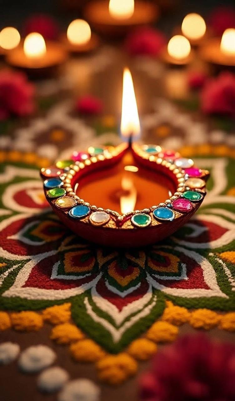Decorative Diya Lamp