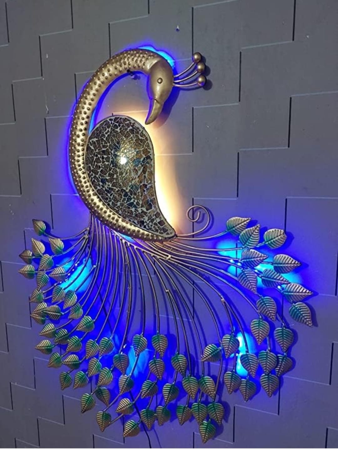 Decorative Metal Peacock Wall Art