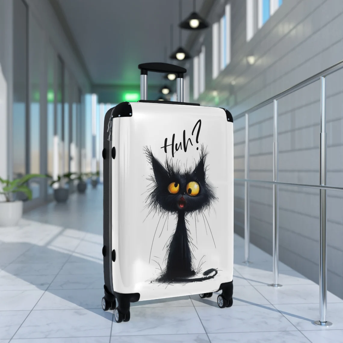Maleta con diseño de gato