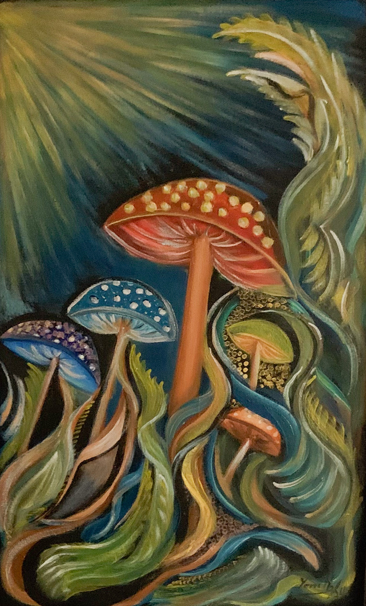 Pintura de setas mágicas