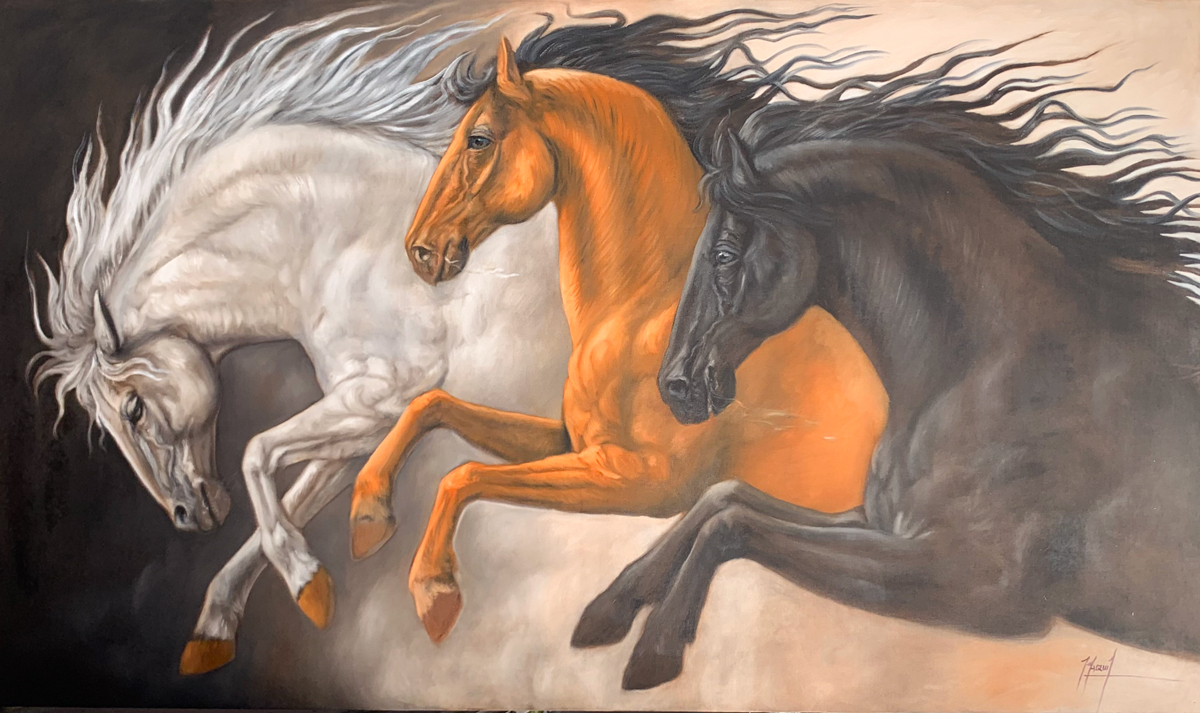 Cuadro Decorativo 3 Caballos