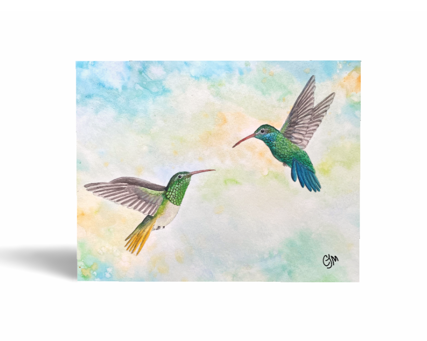 Hummingbirds Greeting Card