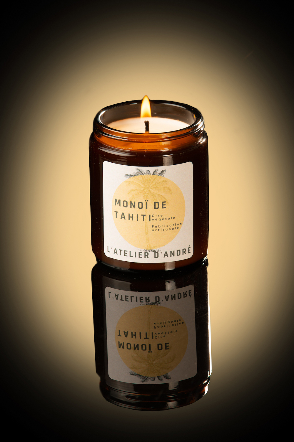 Bougie Monoï de Tahiti - 30 heures (155g)