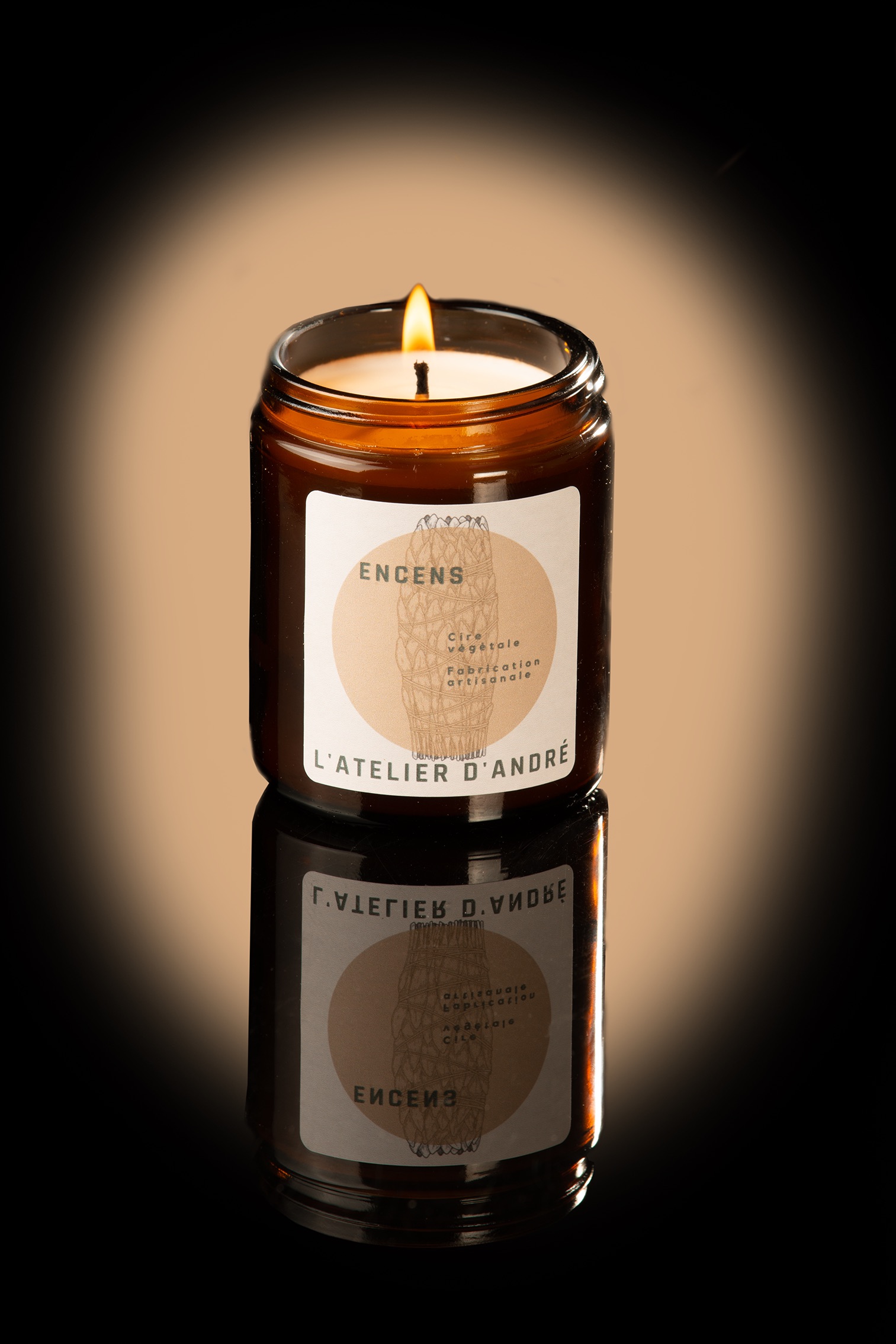 Bougie Parfumée Encens - 30 heures (155g)