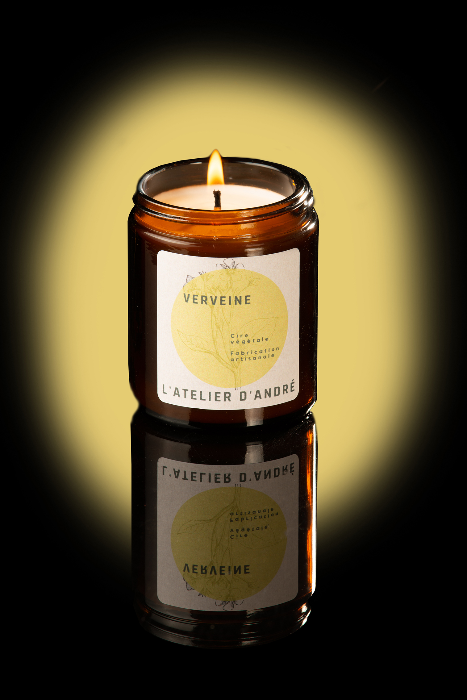 Bougie Parfumée Verveine - 30 heures (155g)