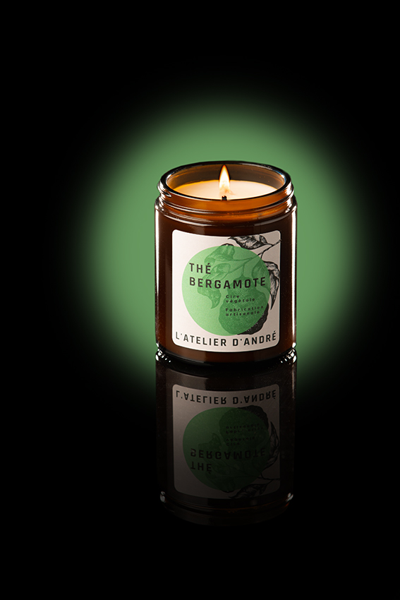 Bougie Parfumée Thé Bergamote - 30 heures (155g)