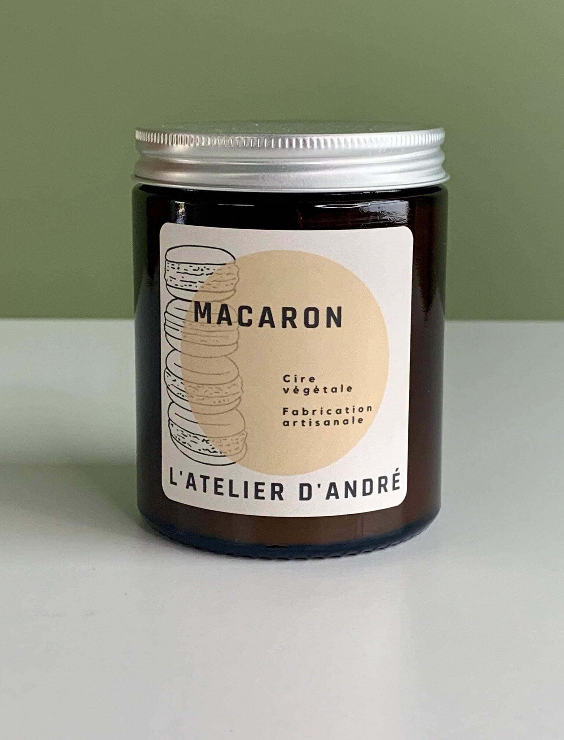 Bougie Parfumée Macaron- 30 heures (155g)