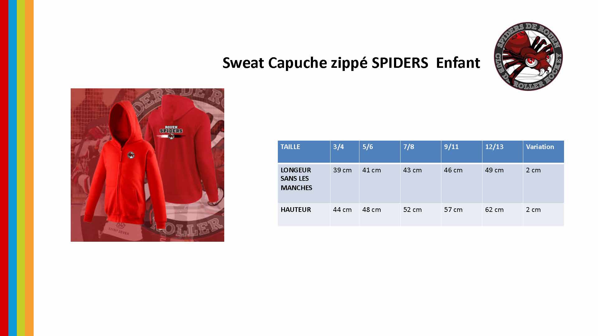Sweat Capuche zippé SPIDERS Enfant