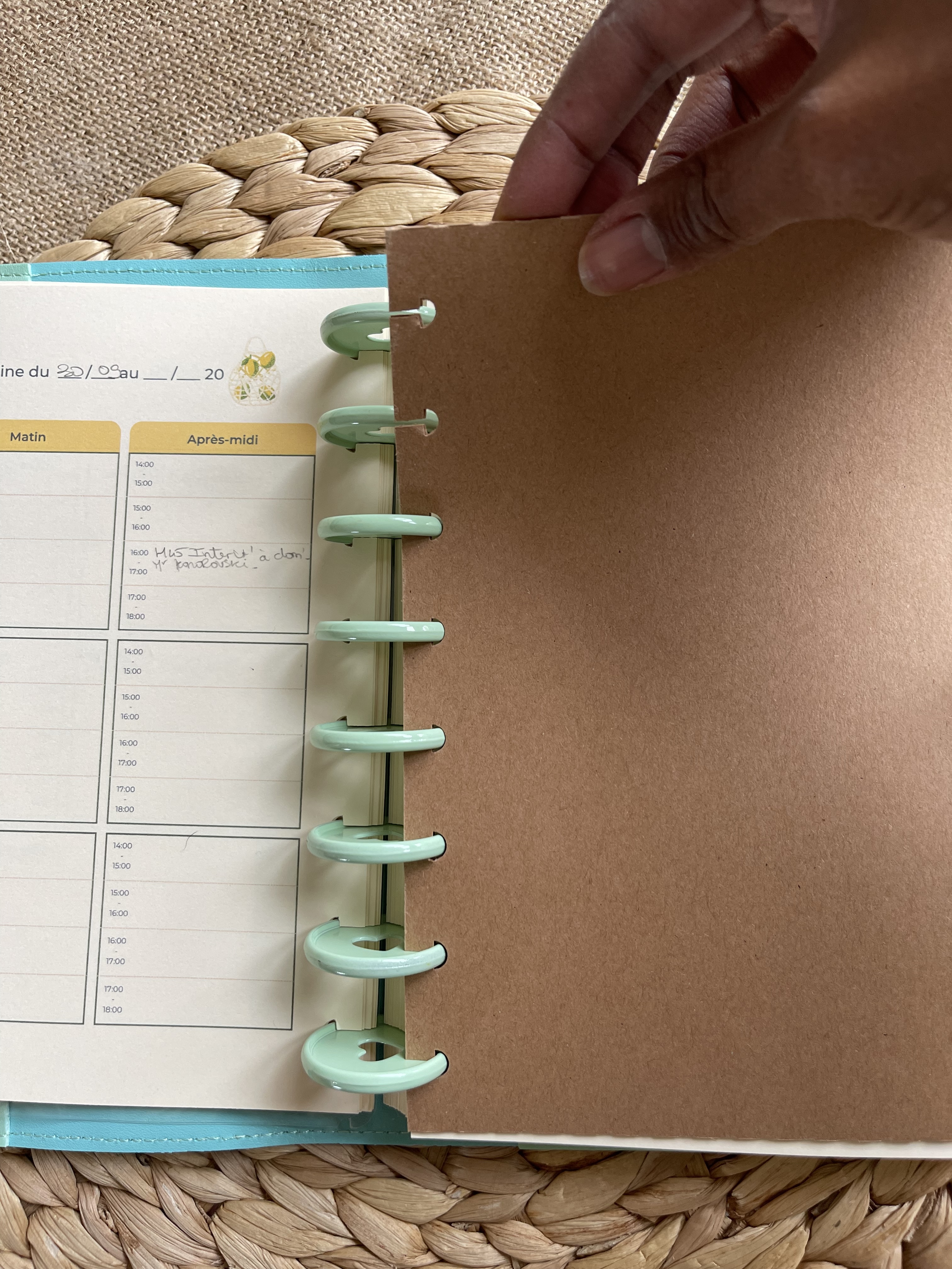 Pochette de rangement cartonnée 