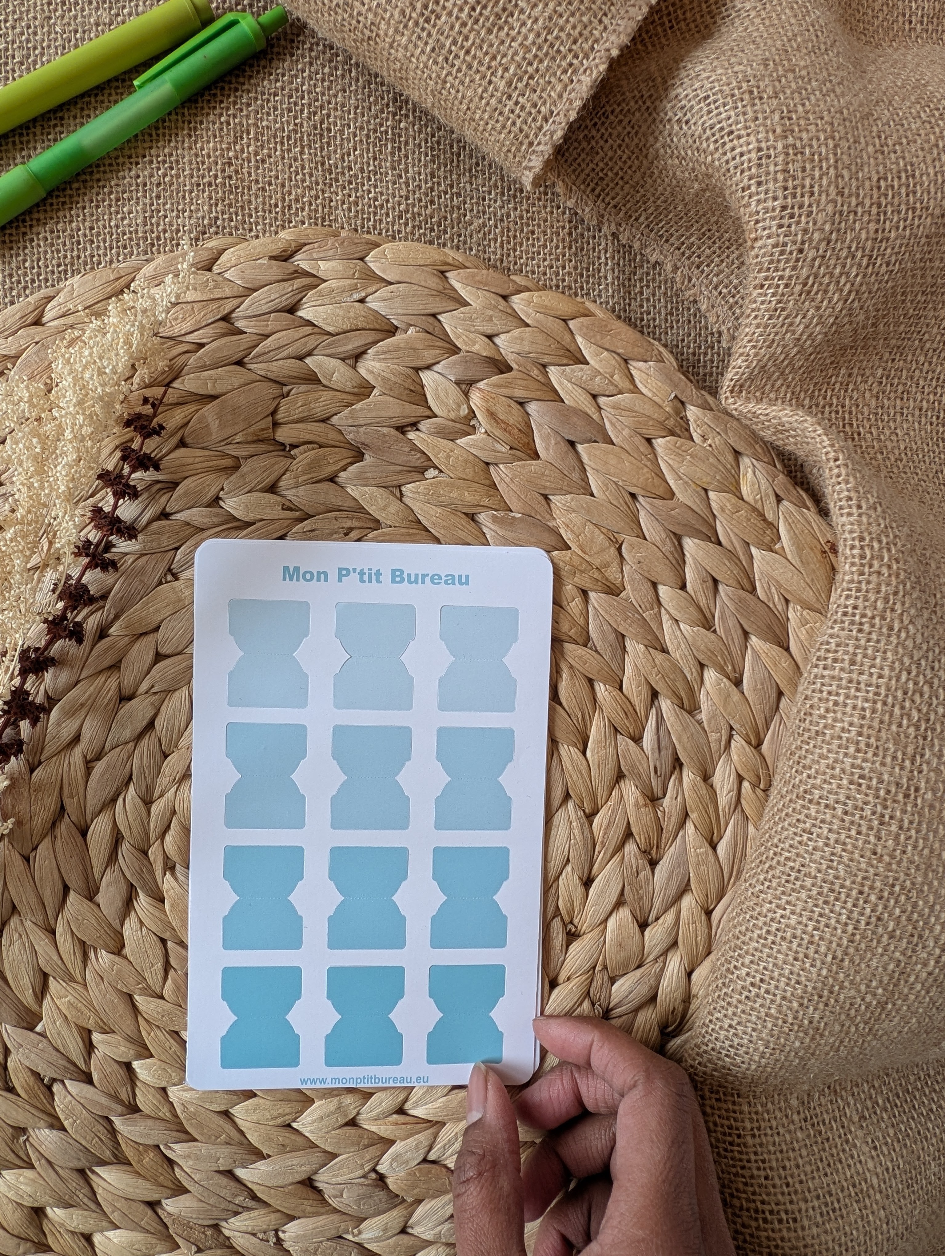 Onglet mensuel ou vierge