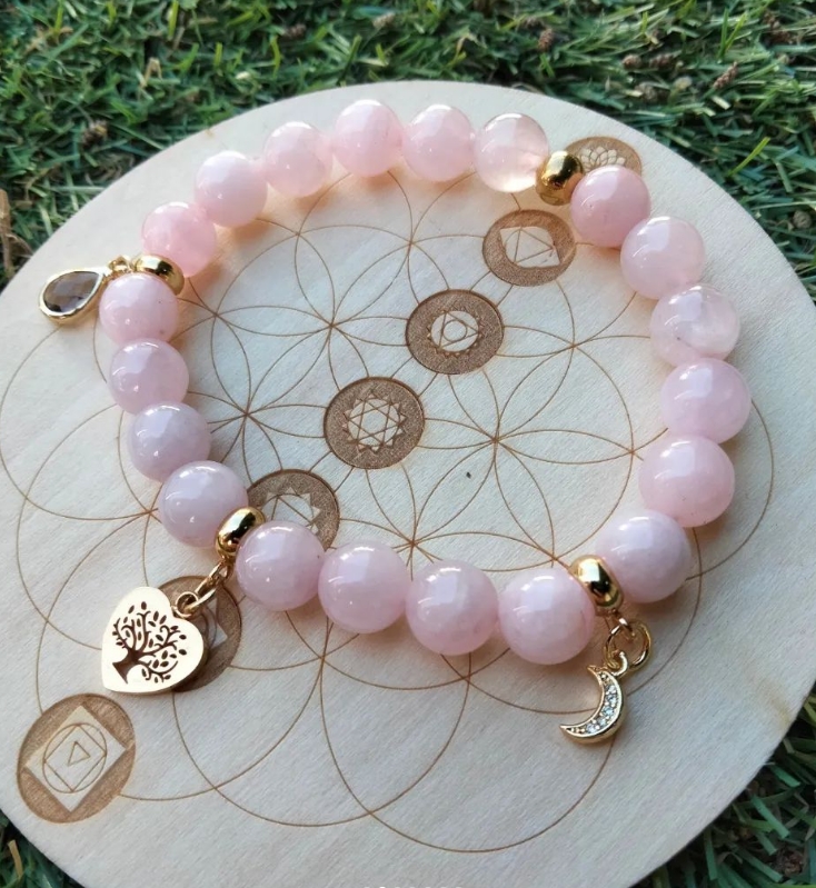 Pulseira Quartzo Rosa