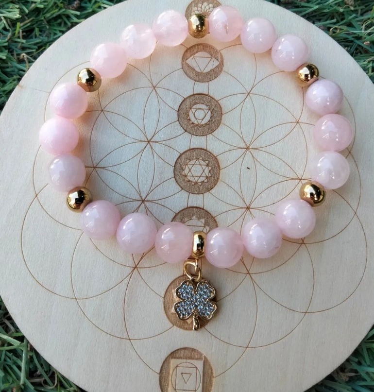 Pulseira Quartzo Rosa