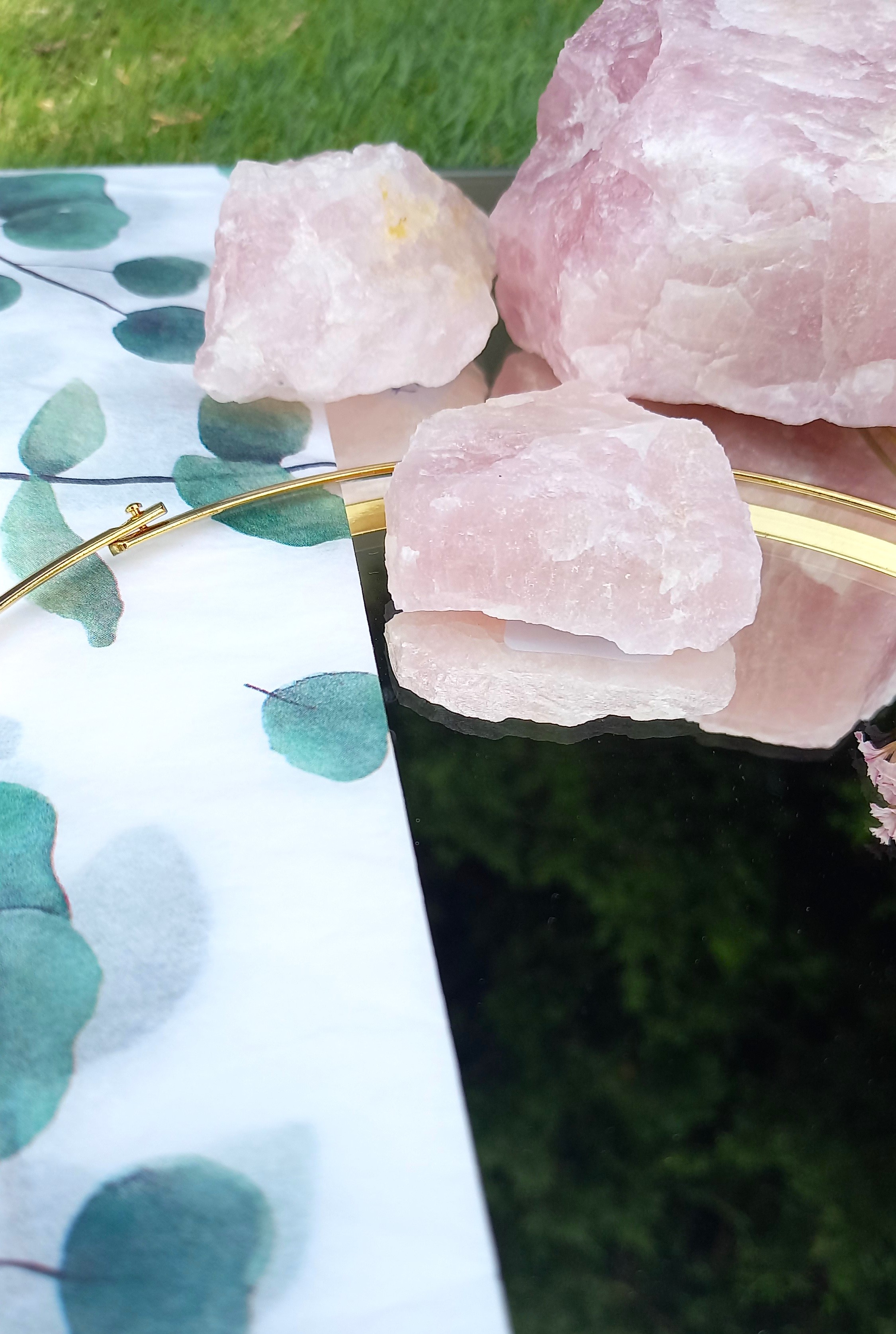 Collier - Pendentif en quartz rose
