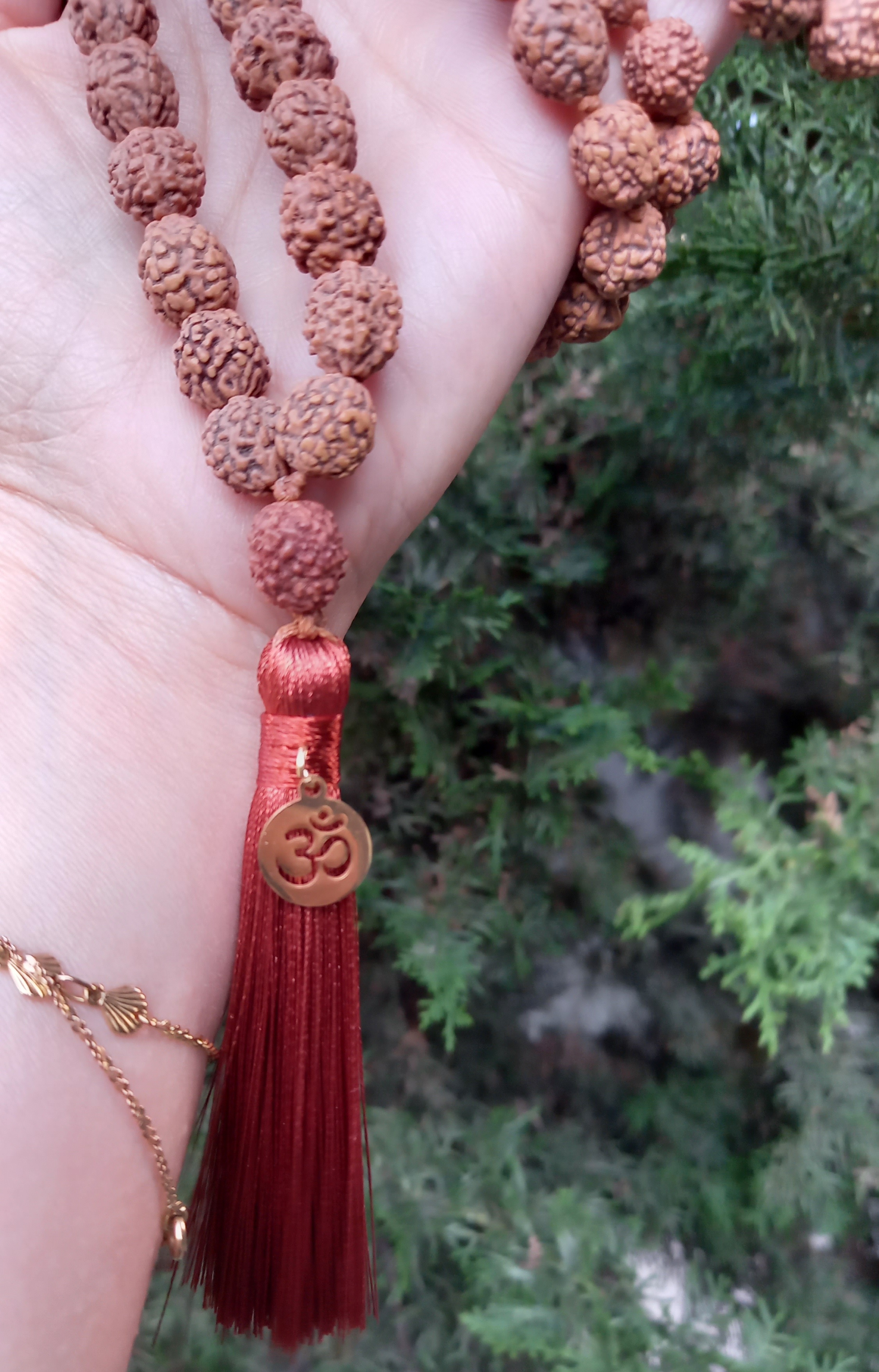 Japamala - Anchoring - with Panchmukhi Rudraksha (5 faces)