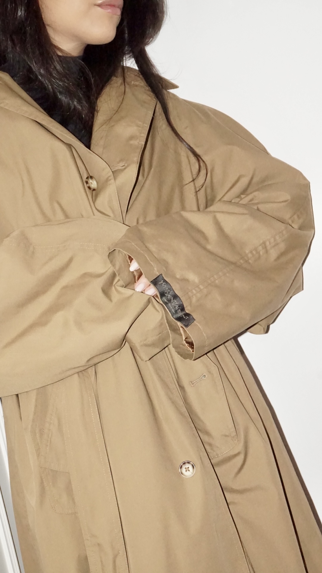 ULTRA RARE ARCHIVAL YSL TRENCH — EARLY 1990s RUNWAY MENSWEAR COLLECTION