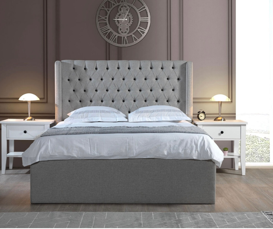 سرير مزدوج أنيق200 * 200 سم – مزيج مثالي من الراحة والأناقة