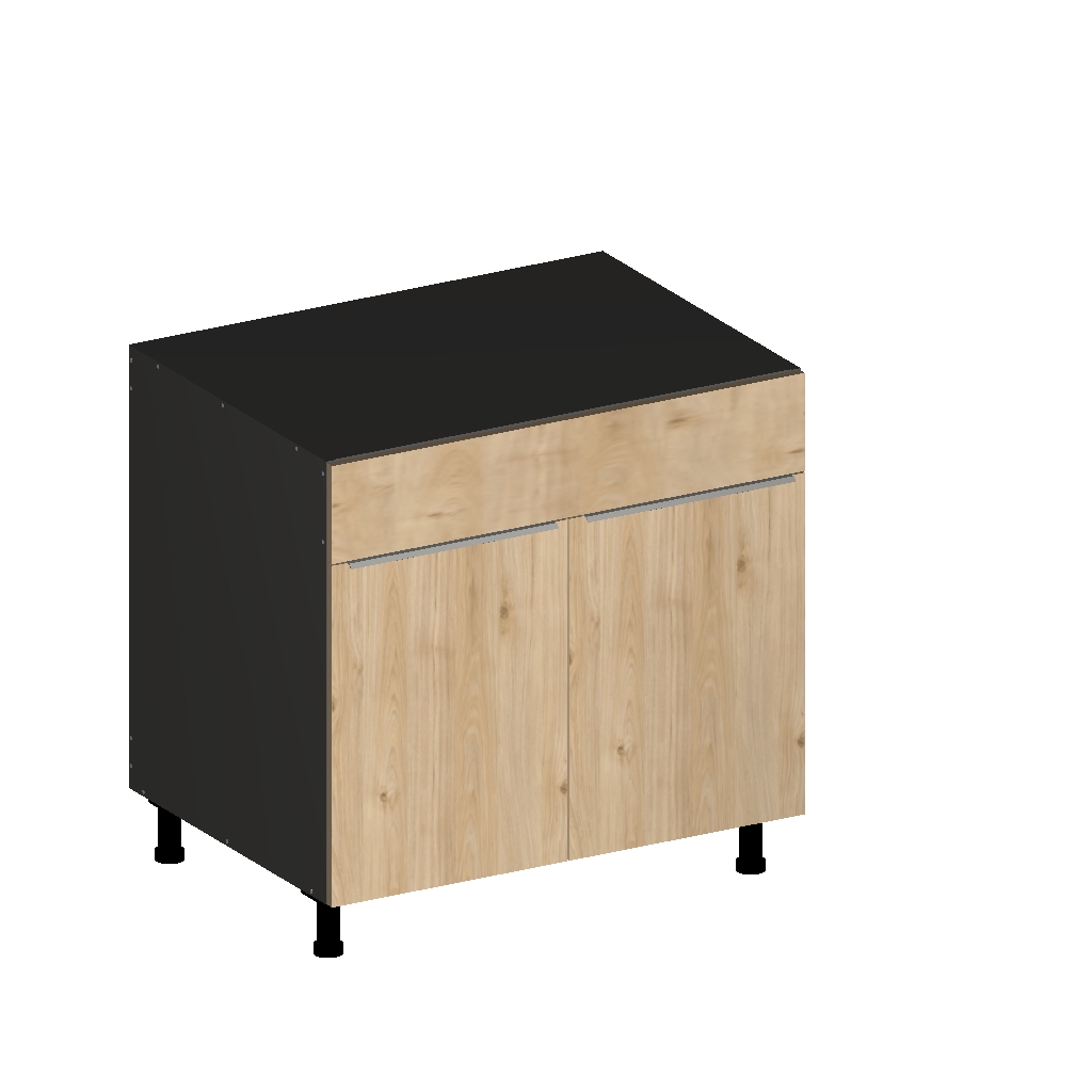 SINK BASE CABINET WITH FALSE FACE 2 DOOR  -  26 INCHES DEEP