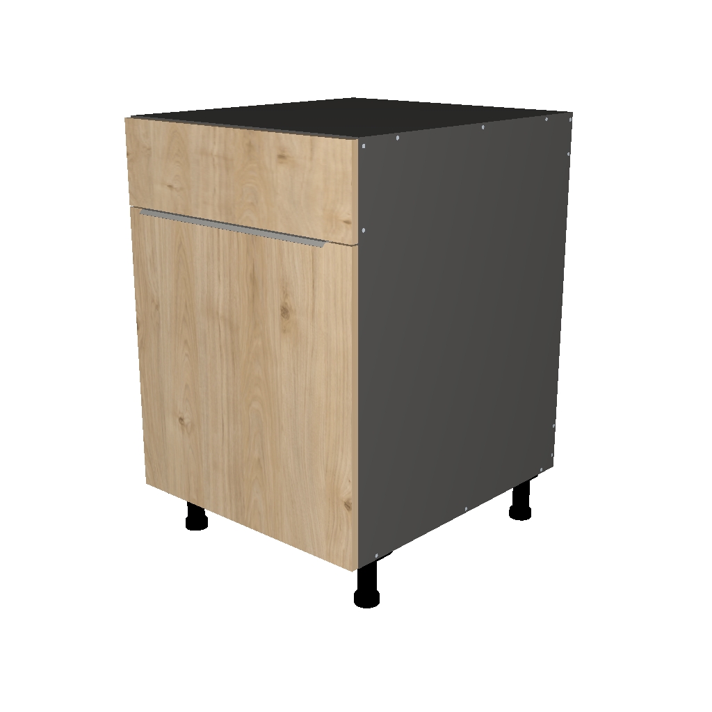 SINK BASE CABINET WITH FALSE FACE 1D  -  26 INCHES DEEP