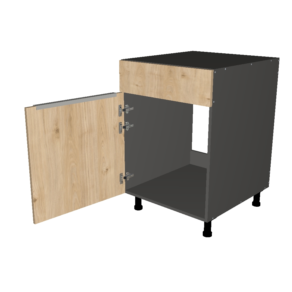 SINK BASE CABINET WITH FALSE FACE 1D  -  26 INCHES DEEP