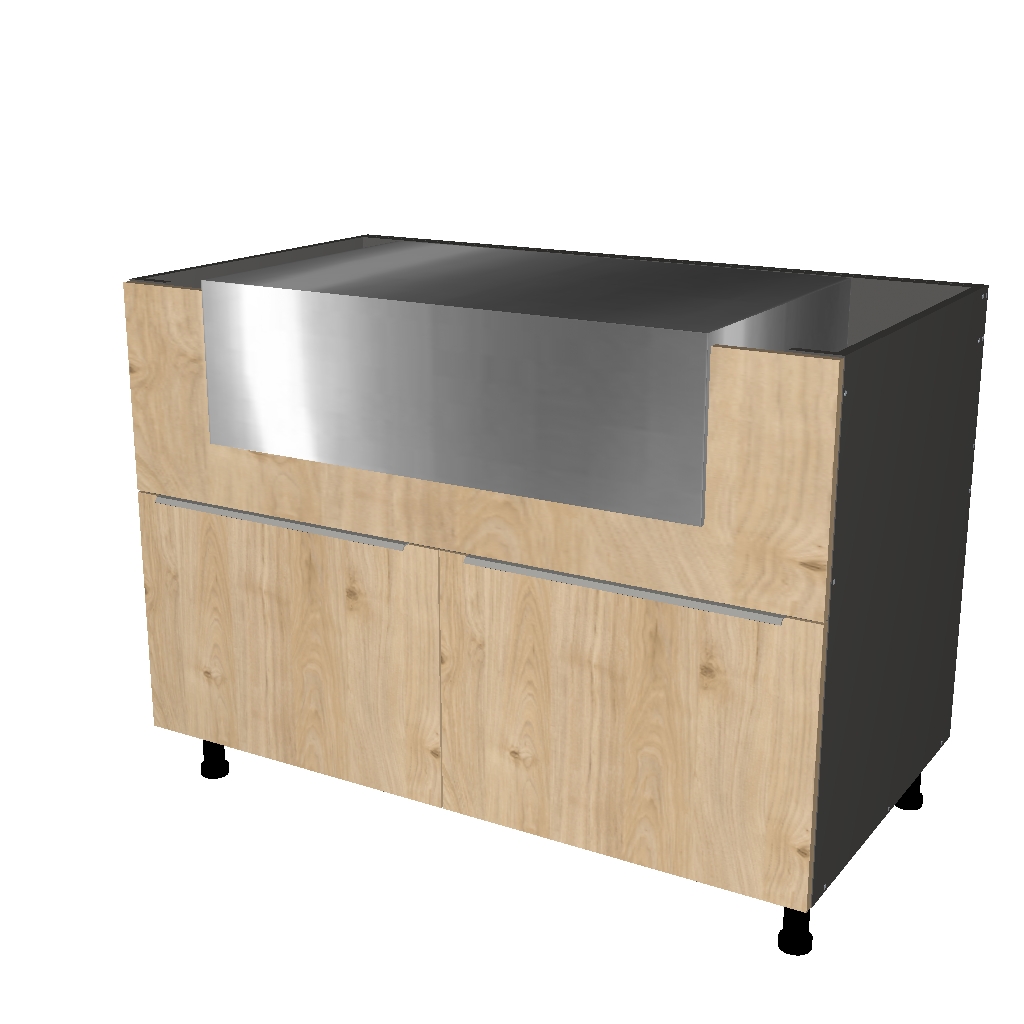 GRILL CABINET 2 DOOR  -  26 INCHES DEEP