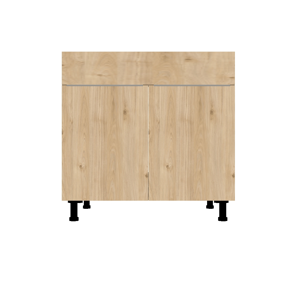 SINK BASE CABINET WITH FALSE FACE 2 DOOR  -  26 INCHES DEEP