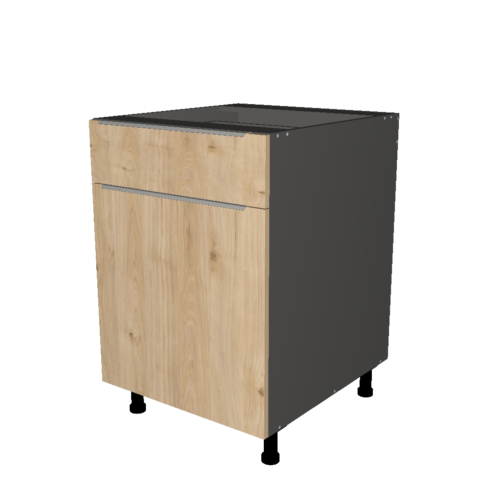 BASE CABINET WITH 1 TOP DRAWER 1 DOOR -  26 INCHES DEEP
