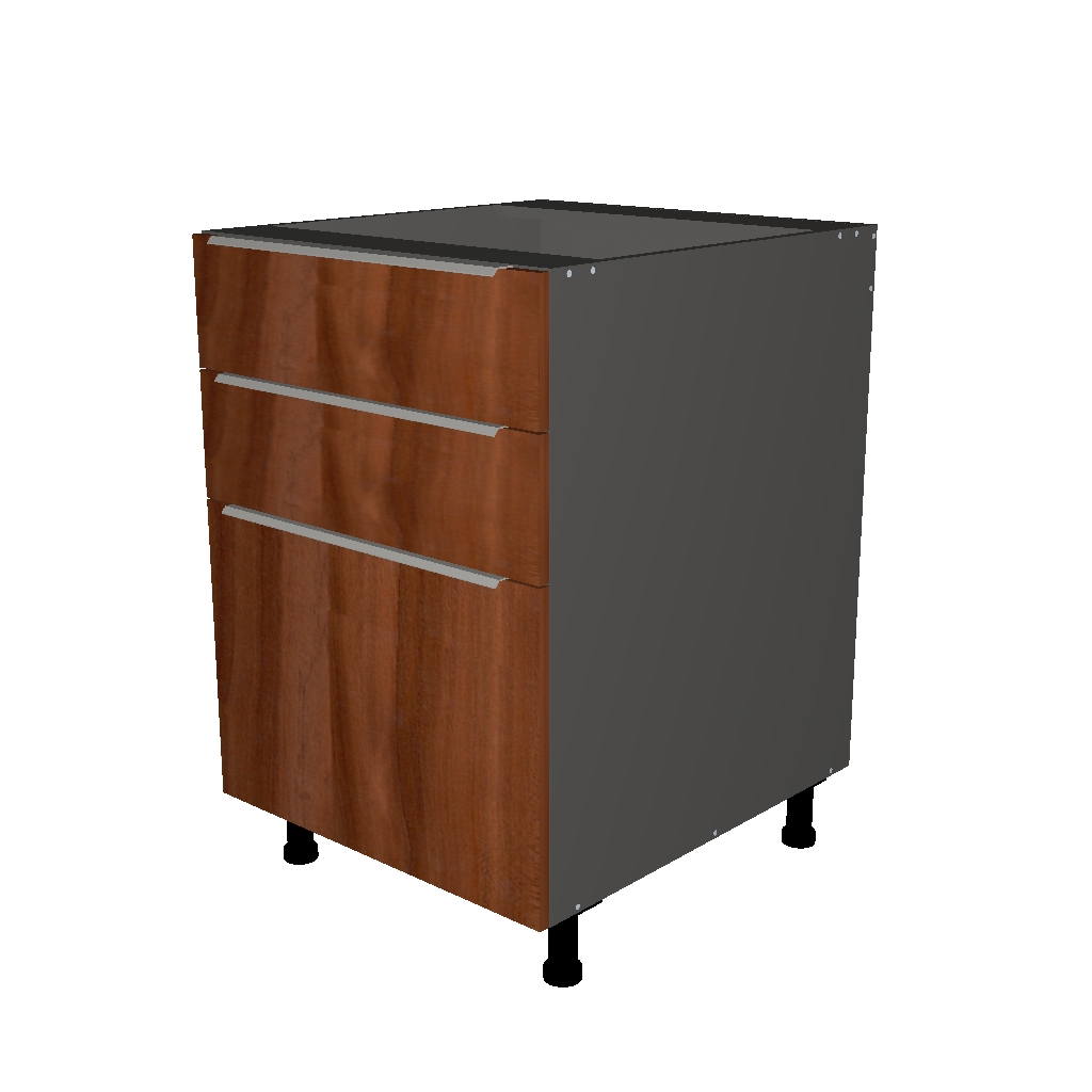 BASE CABINET 3 DRAWER LINE  -  26 INCHES DEEP