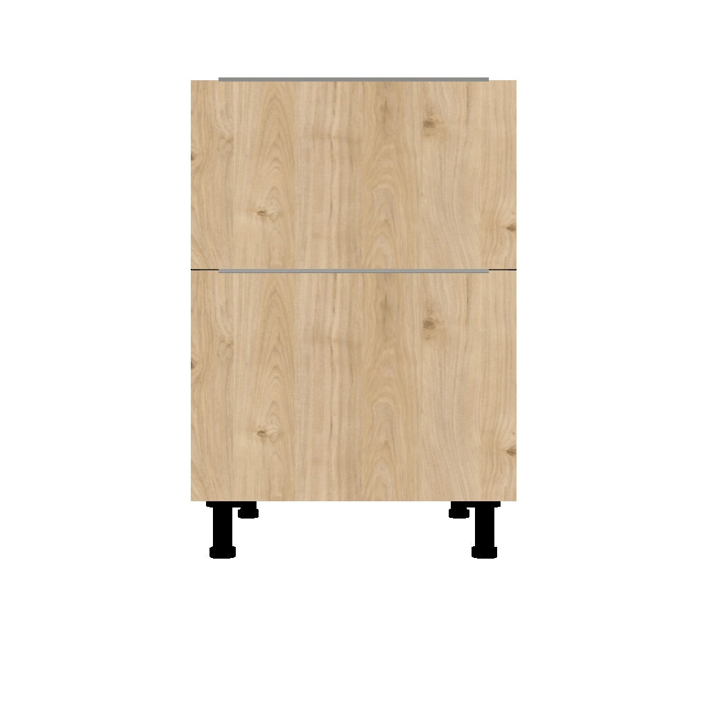 BASE CABINET WITH 2 DRAWER -  26 INCHES DEEP