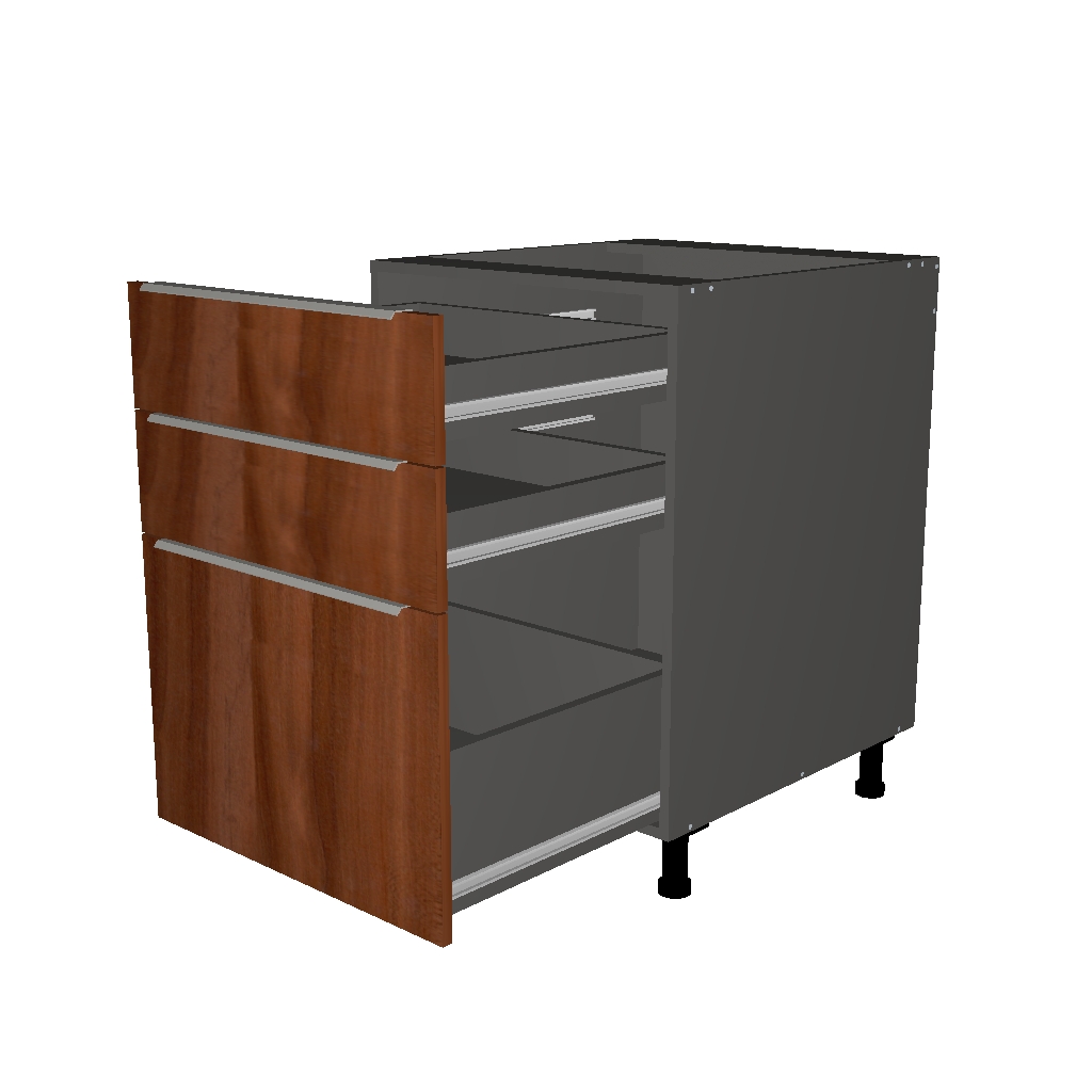 BASE CABINET 3 DRAWER LINE  -  26 INCHES DEEP