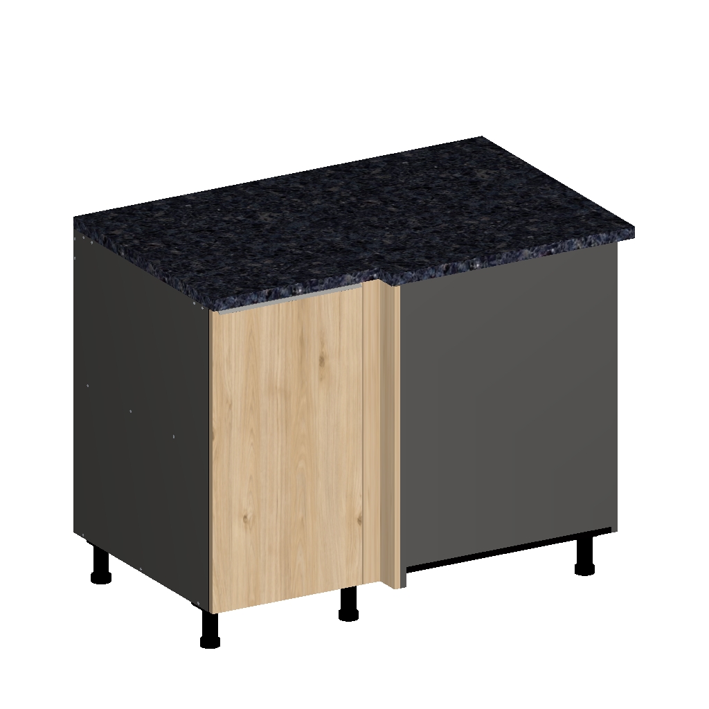 CORNER CABINET WITH FULL HEIGHT DOOR  -  26 INCHES DEEP