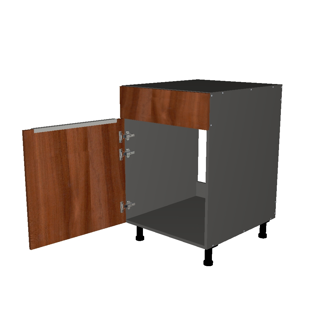 SINK BASE CABINET WITH FALSE FACE 1D  -  26 INCHES DEEP