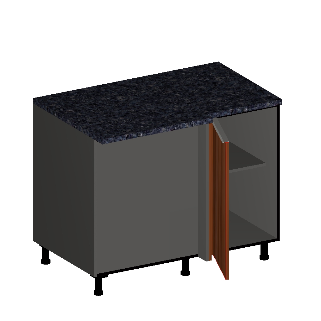 CORNER CABINET WITH FULL HEIGHT DOOR  -  26 INCHES DEEP