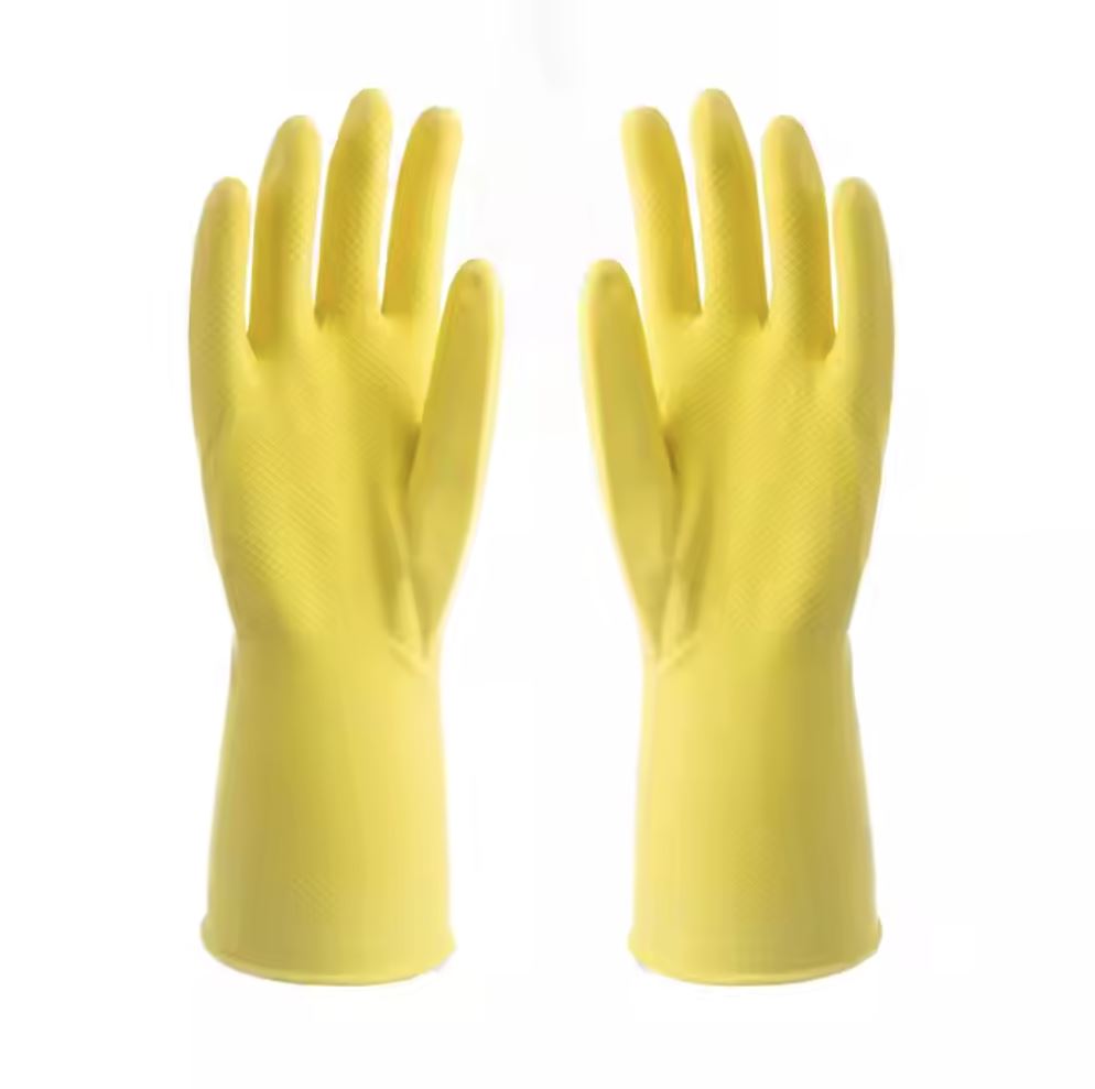 Rubber cleaning glove