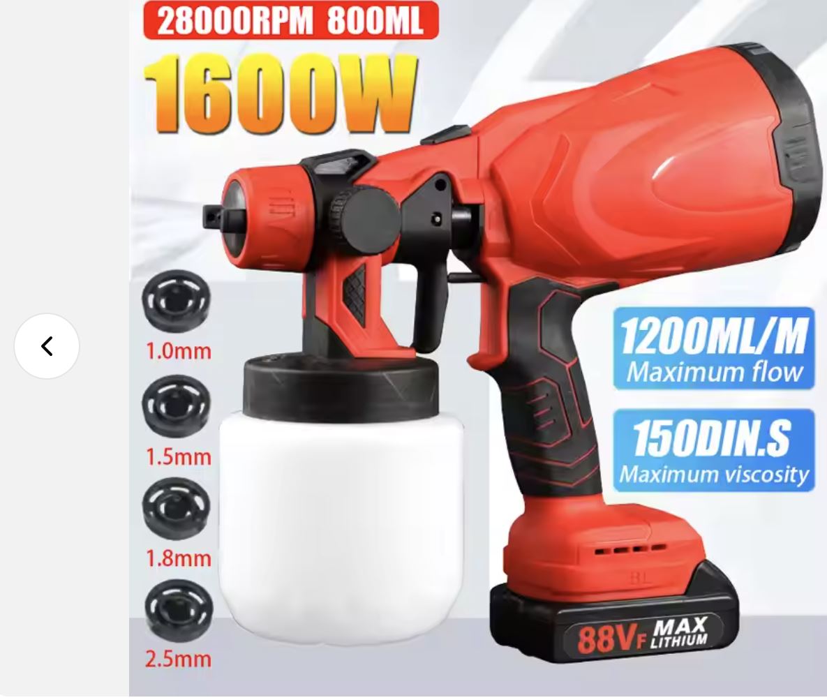 electric cordless paint spray guns