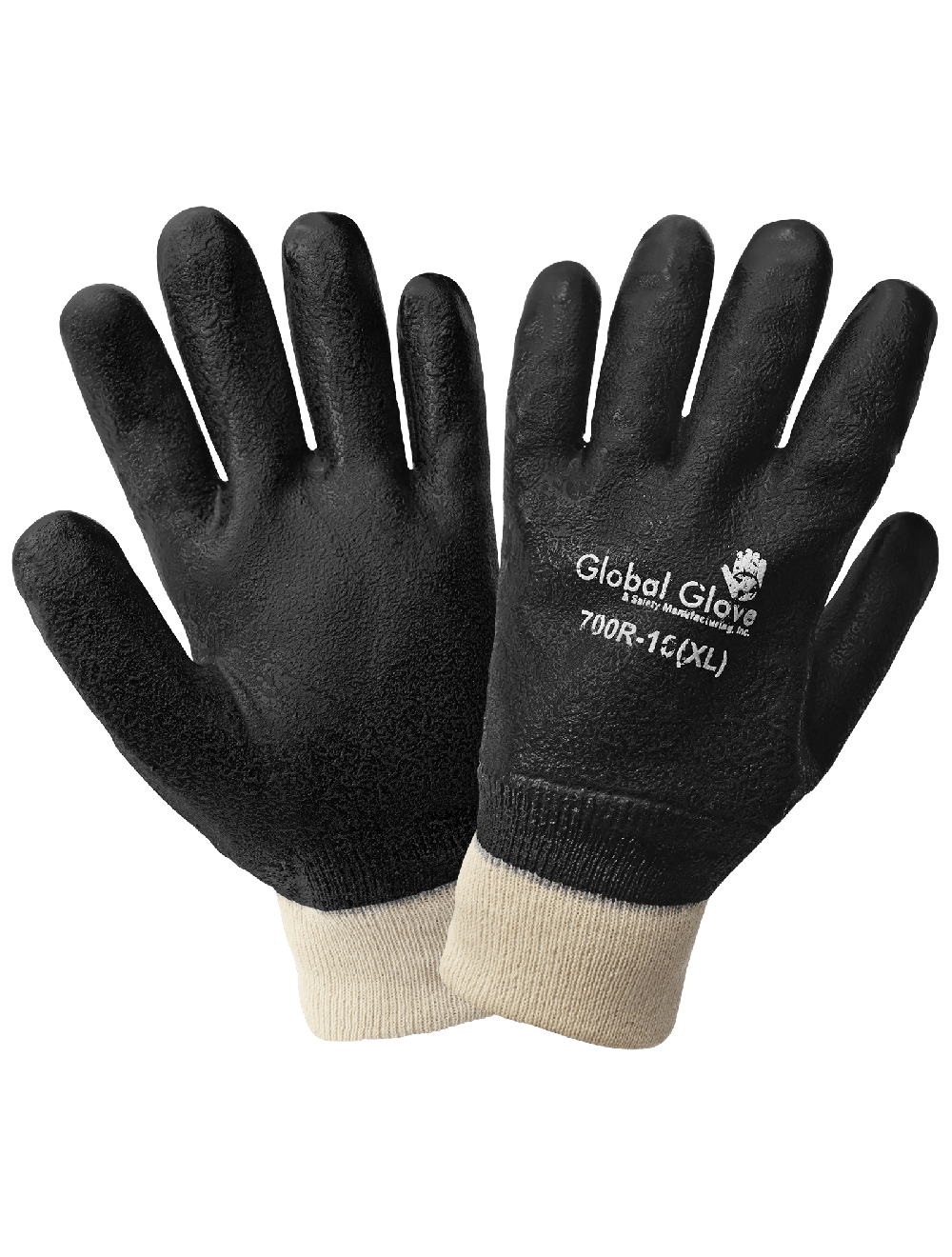Blue nitrile full coated gloves
