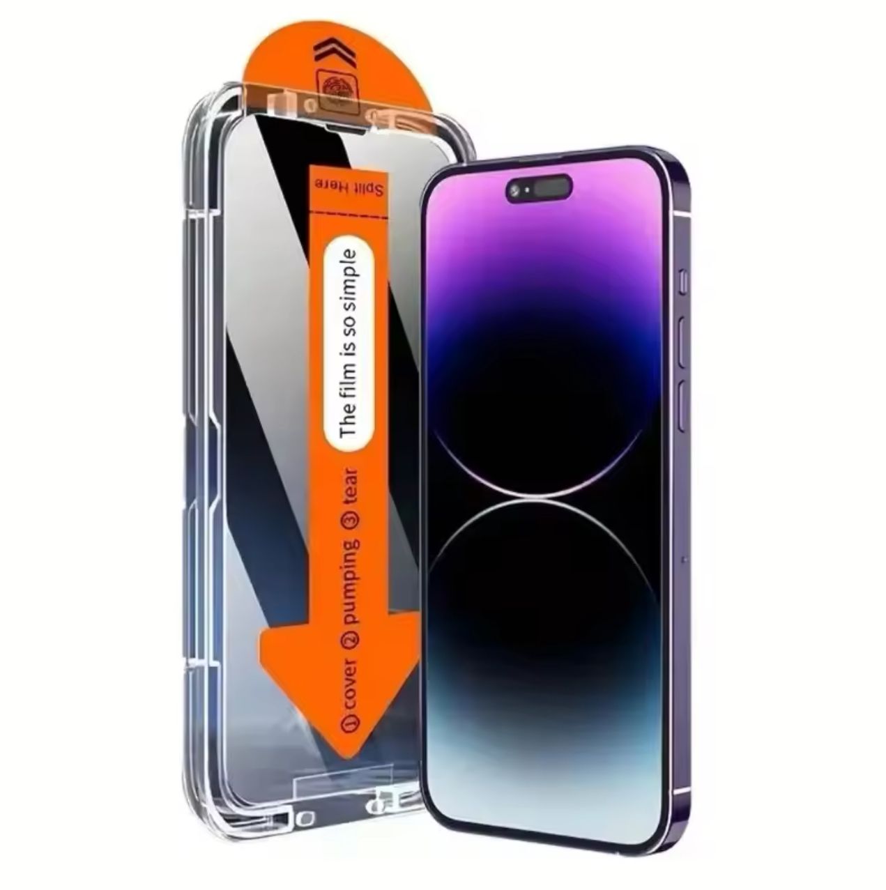 Privacy Tempered Glass Dust free Installation Protector for IPhone Anti-Spy Screen Protector