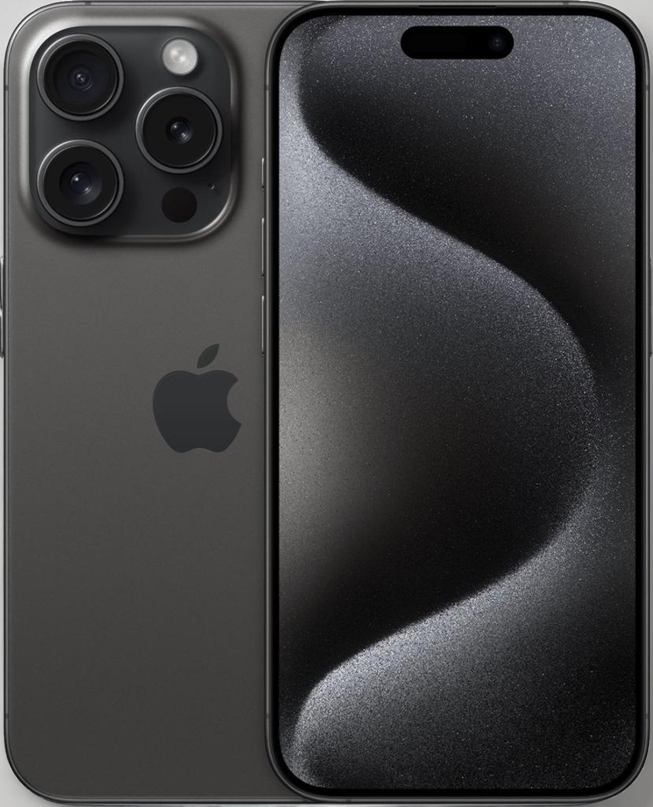 iPhone 15 Pro 128 GB svart titan