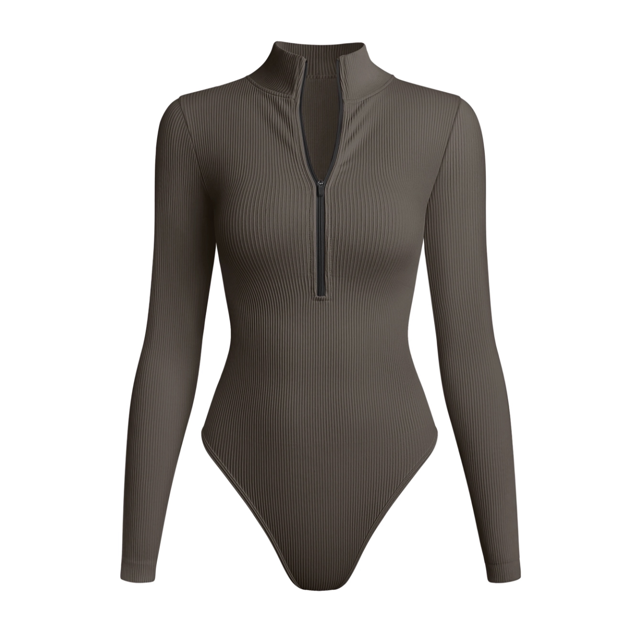 Zipper Long Sleeve Bodysuit