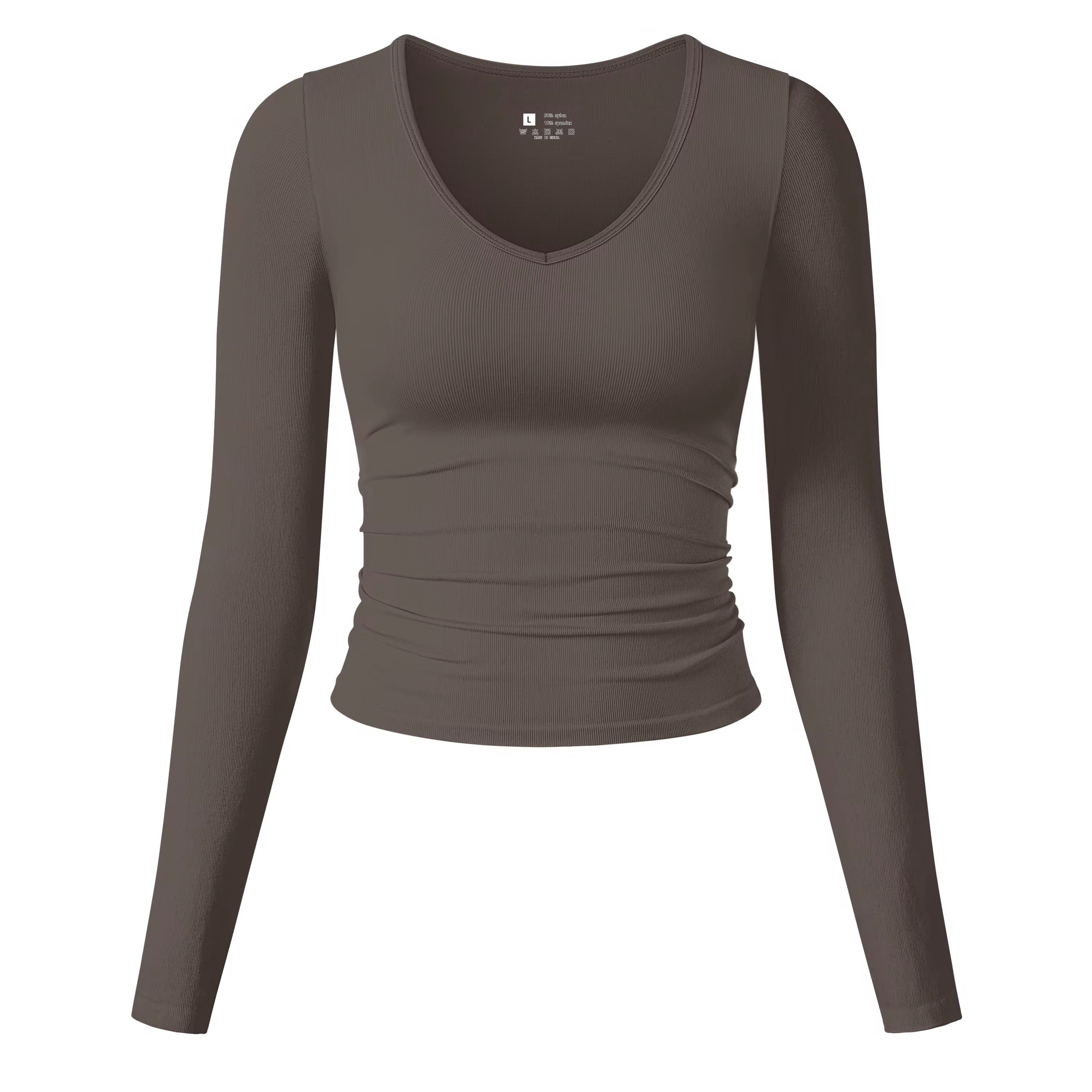 V Neck Long Sleeve T-shirt